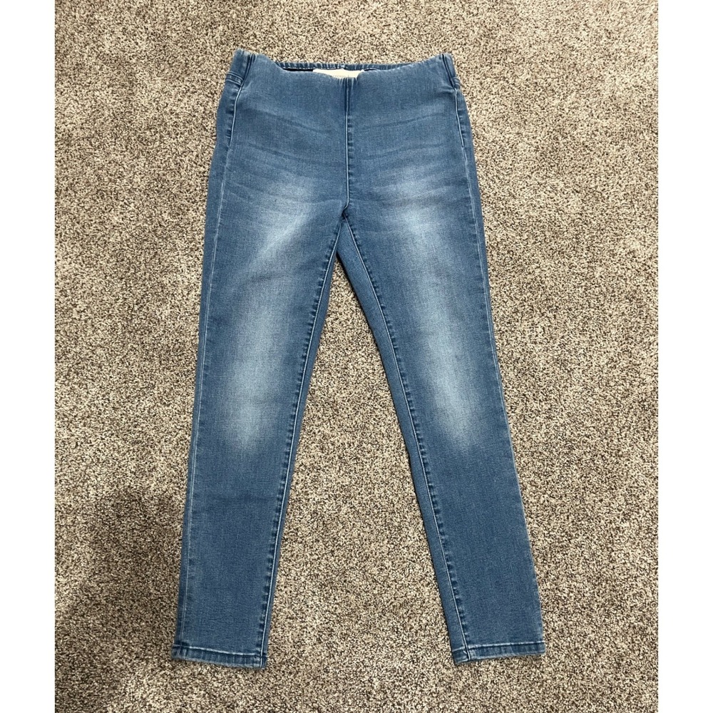 Soft Surroundings Denim Leggings Medium Wash Blue Pull On Jeggings PXS 3EQ77